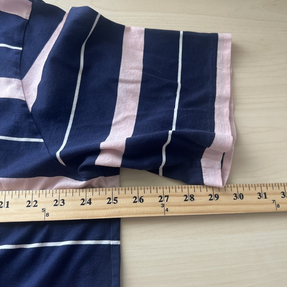 Polo Golf Ralph Lauren Men's XL Navy/Pink Striped 100% Pima Cotton - Picture 4 of 6